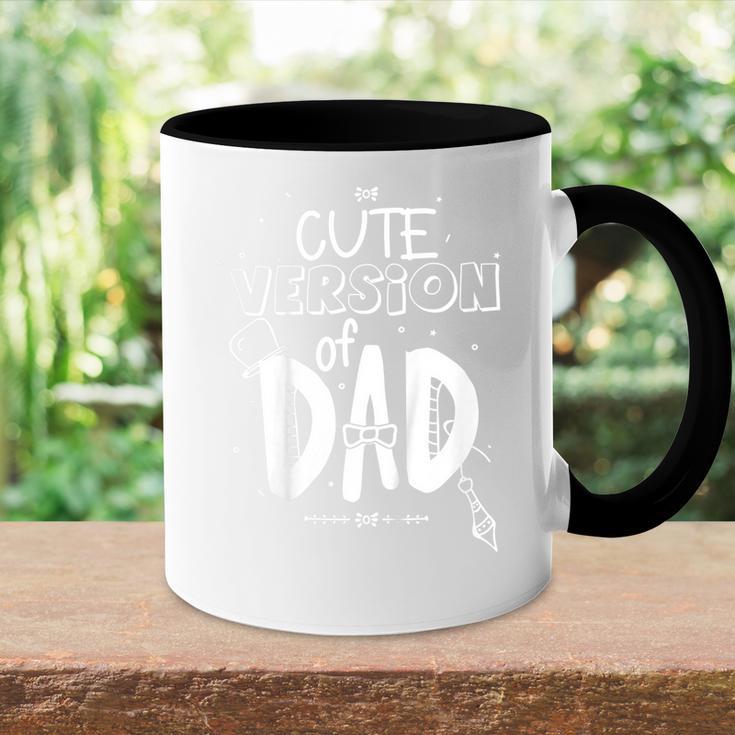 Children's Cuteersion Of Papa Cuteersion Of Dad Tasse Zweifarbig