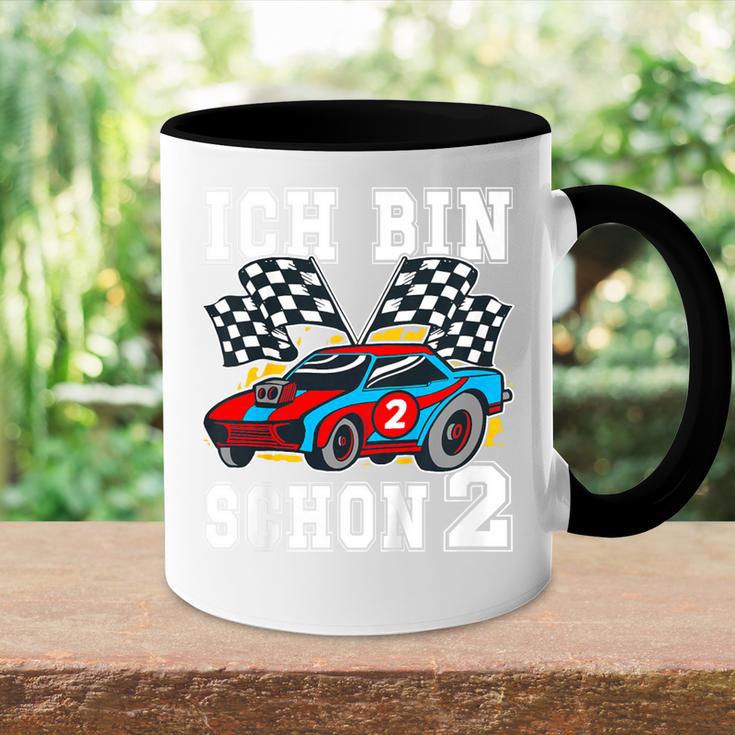 Children's Racing Car Ich Bin 2 Geburtstag 80 Tasse Zweifarbig