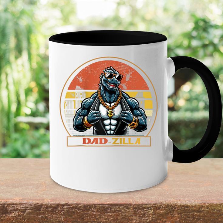 Cool Dad Herren Top Dad Brozilla Geschenkeatertag Für Papa Raglan Tasse Zweifarbig