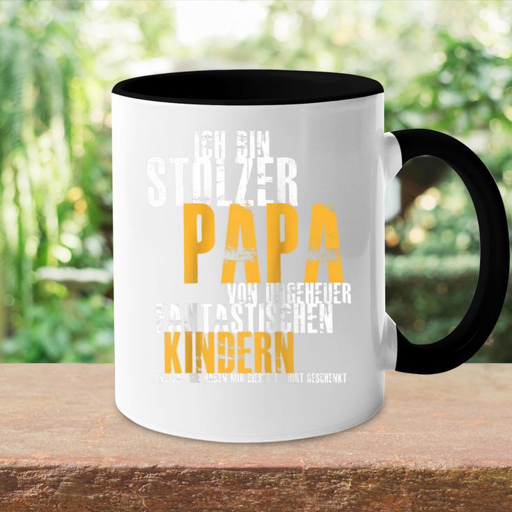 Herren Papaater Tochter Sohn Spruch Lustig Witzig Fun Geschenk Raglan Tasse Zweifarbig