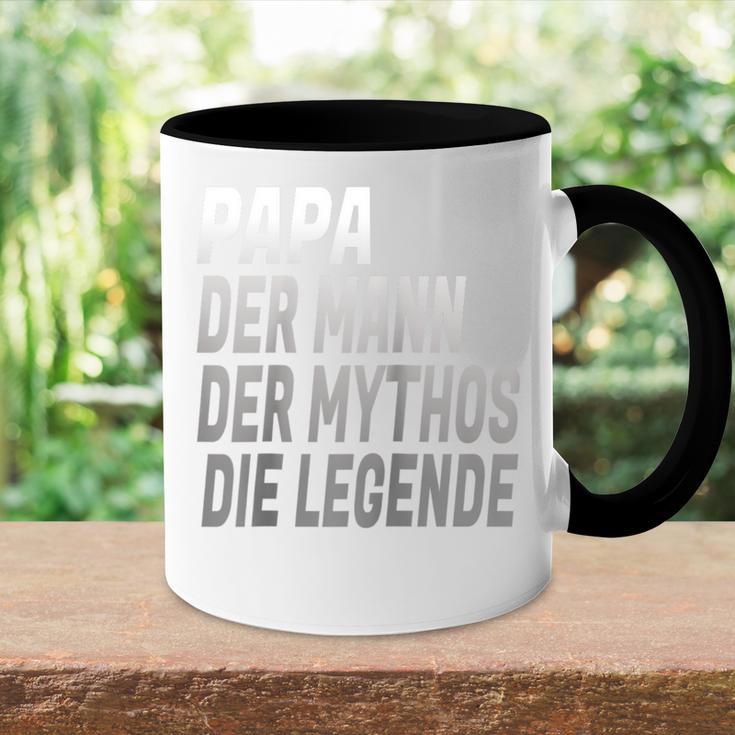 Herrenatertagsgeschenk Papa &Ater Atertag Spruch Raglan Tasse Zweifarbig