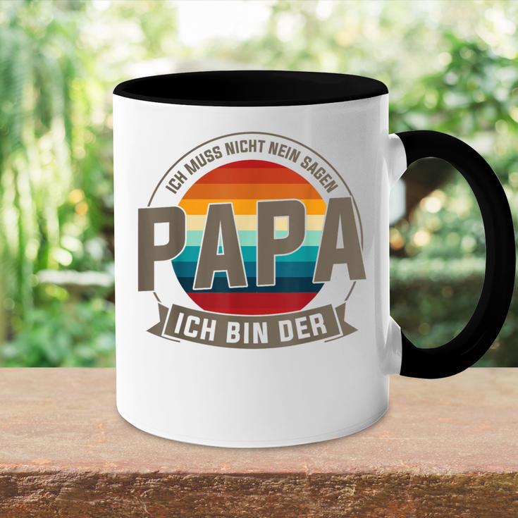 Ich Bin Der Papa Papa Familie Tasse Zweifarbig