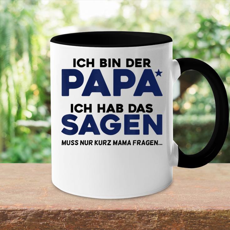 Ich Bin Der Papa Gray Tasse Zweifarbig