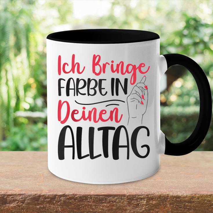 Ich Bringe Farbe In Deinen Alltag Maler Papa Lackierer Kapuzenjacke Tasse Zweifarbig