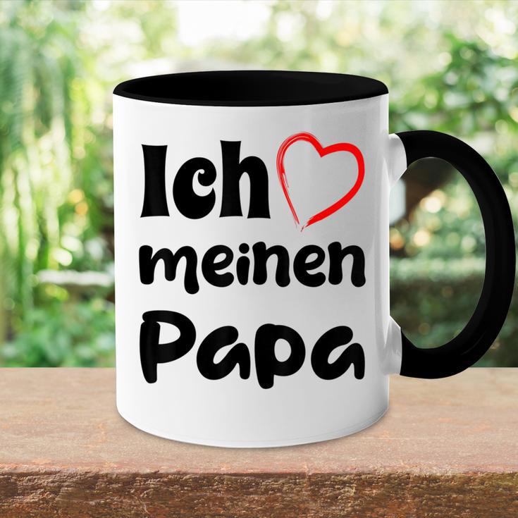 Ich Liebe Meinen Papa Trag Es Zumatertag Tasse Zweifarbig