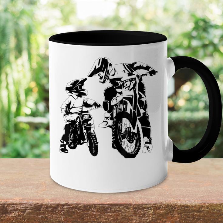 Motocross Motorcycle Wie Derater So Der Son Tasse Zweifarbig