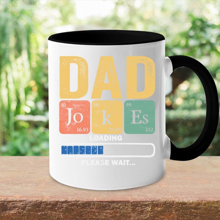 Papa- Papa Witze Loading Regelmäßigatertag Tasse Zweifarbig