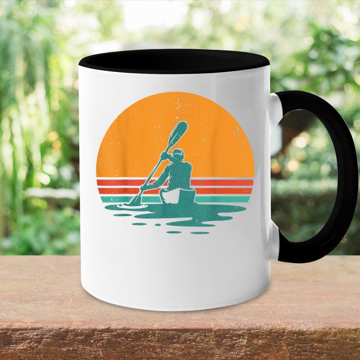 Retro Kayak Tasse Zweifarbig