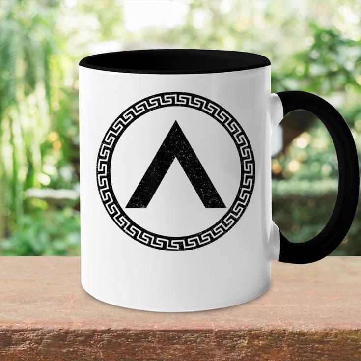 Sparta-Symbol Spartan Shield Lambda Laconia Tasse Zweifarbig