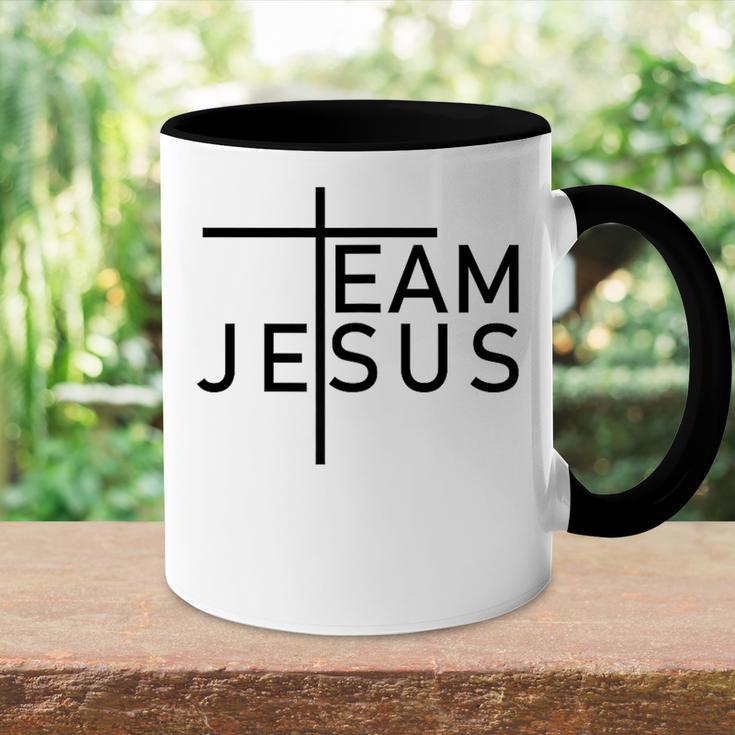 Team Jesus Cross Religion Jesus Believe Tasse Zweifarbig