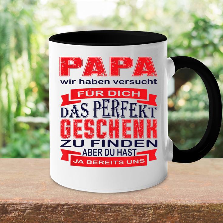 Vater Tochter Sohnatertagatertagsgeschenk Für Papa Tasse Zweifarbig