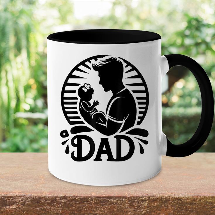 Vatertag Erstes Mal Papa 2024 Soon To Be Dad New Dad Tasse Zweifarbig