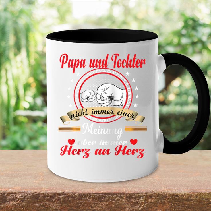 Vatertag Papa Und Tochter Partnerlook Besterater Raglan Tasse Zweifarbig