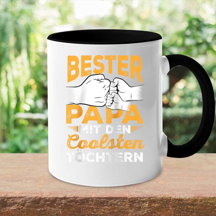 Vatertagater Tochter Opa Stolzer Papa Raglan Tasse Zweifarbig