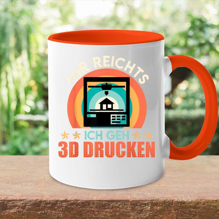 3D Printer Mir Reichts Ich Geh 3D Print Fan Tasse Zweifarbig