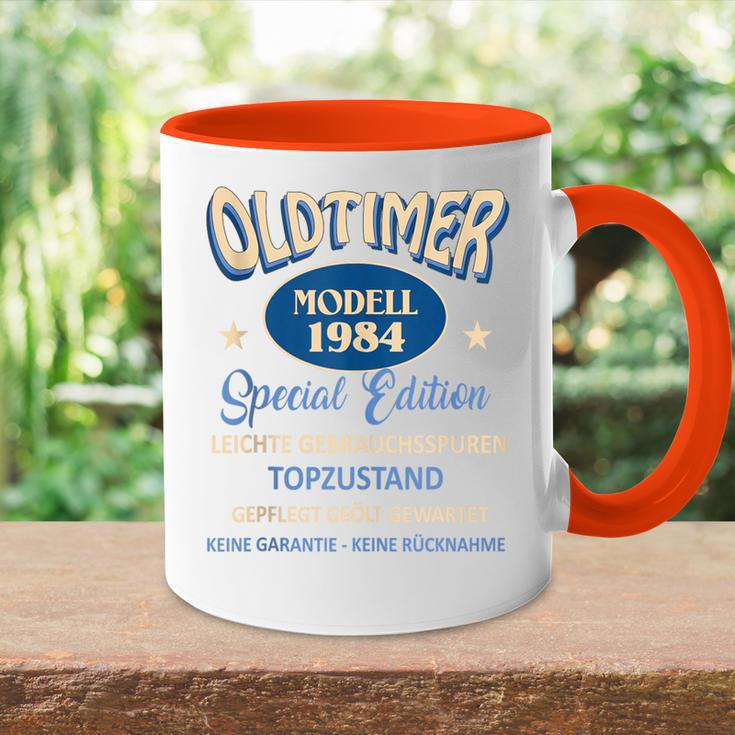 40 Geburtstag Mann Geschenk Papa 1984 Oldtimer 40 Jahre Tasse Zweifarbig