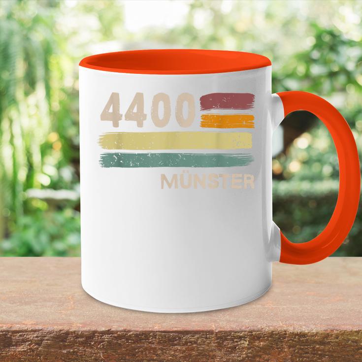 4400 Münster Retro Postcodes Old Postcodeintage Tasse Zweifarbig