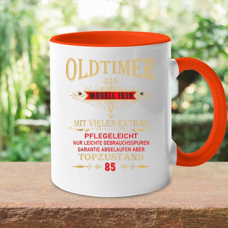 85 Geburtstag Mann Geschenk Papa Opa Oldtimer 1939 85 Jahre Tasse Zweifarbig