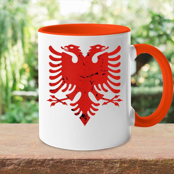 Albania Flag Albanian Eagle Albania Tasse Zweifarbig