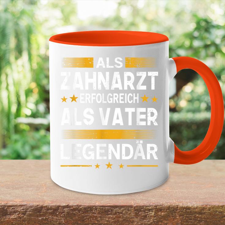 Als Zahnarzt Erfolgreich Alsater Papa Legendärt Tasse Zweifarbig