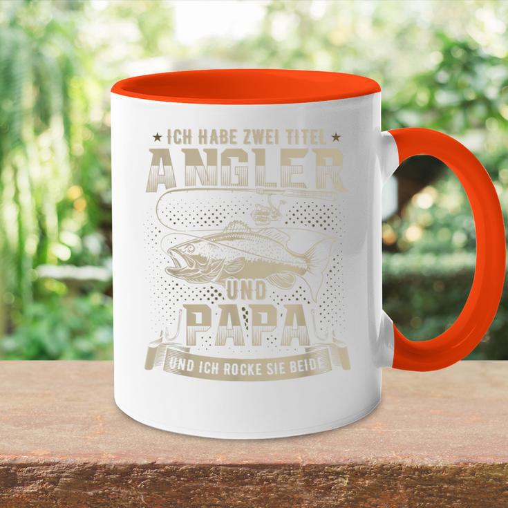 Angel Ich Habe Zwei Titel Papa S Tasse Zweifarbig