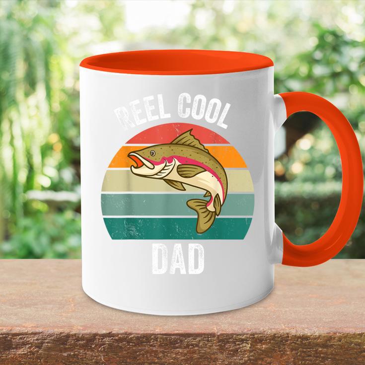 Angelrolle Cool Dadatertag Lustig Bass Papa Opa Tasse Zweifarbig