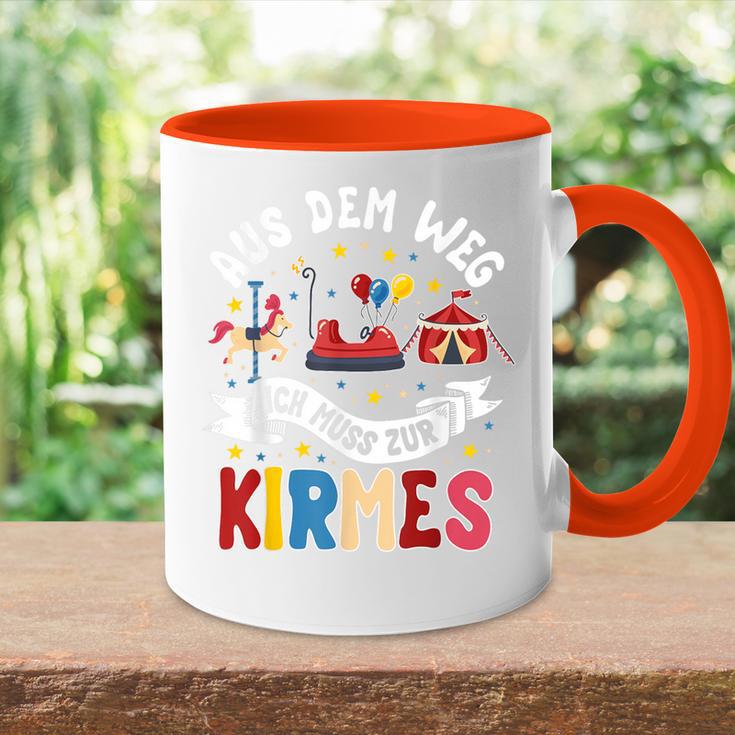 Aus Dem Weg Ich Muss Zur Kirmes S Tasse Zweifarbig