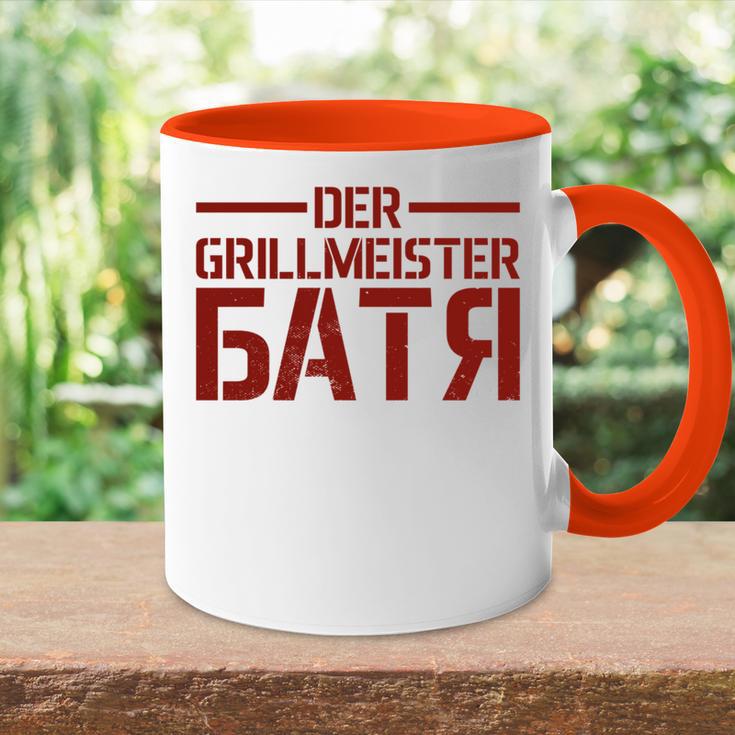 Batja Bbq Grillmeister Papaateratertag Russland Russe Tasse Zweifarbig