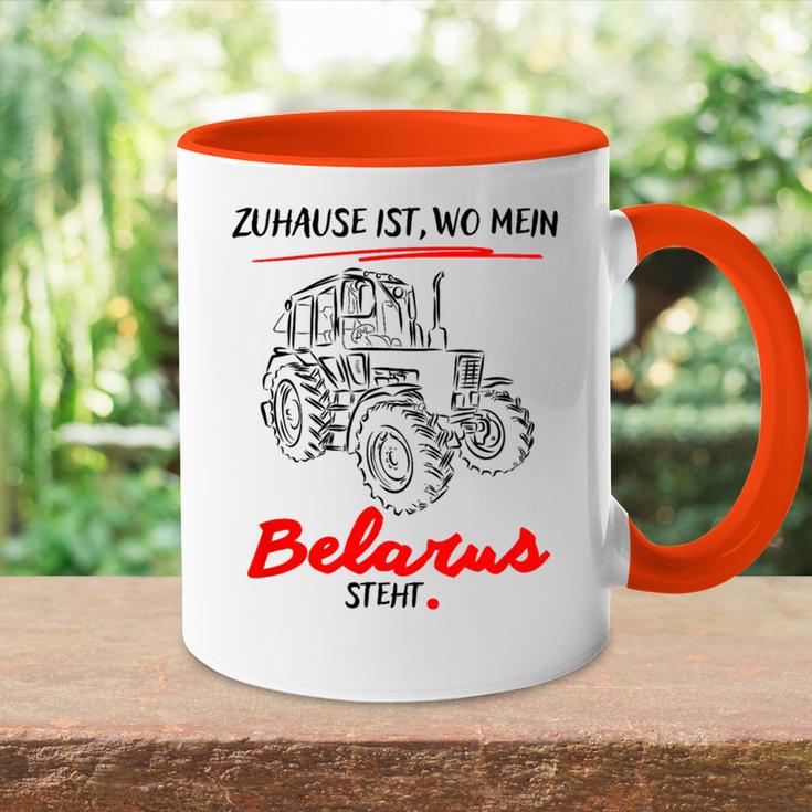 Belarus-Mts-Zuhause Ist Wo Mein Belarus Steht Gray Tasse Zweifarbig