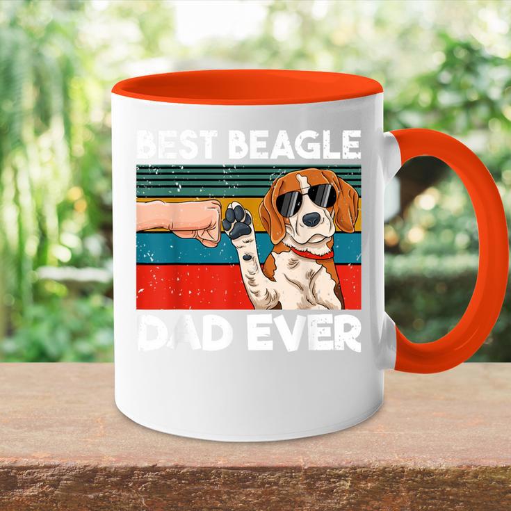 Best Beagle Dad Ever Best Beagle Dogs Dadintage Tasse Zweifarbig