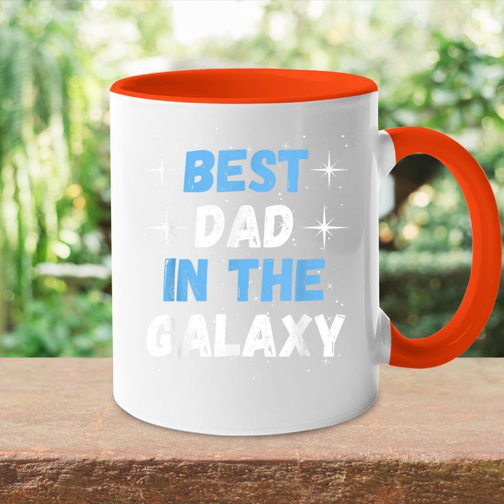 Best Dad In The Galaxy -Atertagsgeschenk Für Papa Tasse Zweifarbig