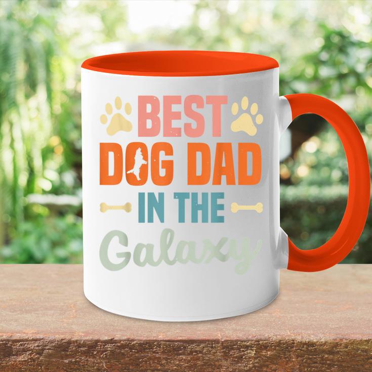 Best Dog Dad In The Galaxy –Atertag – Hundeliebende Papa Tasse Zweifarbig