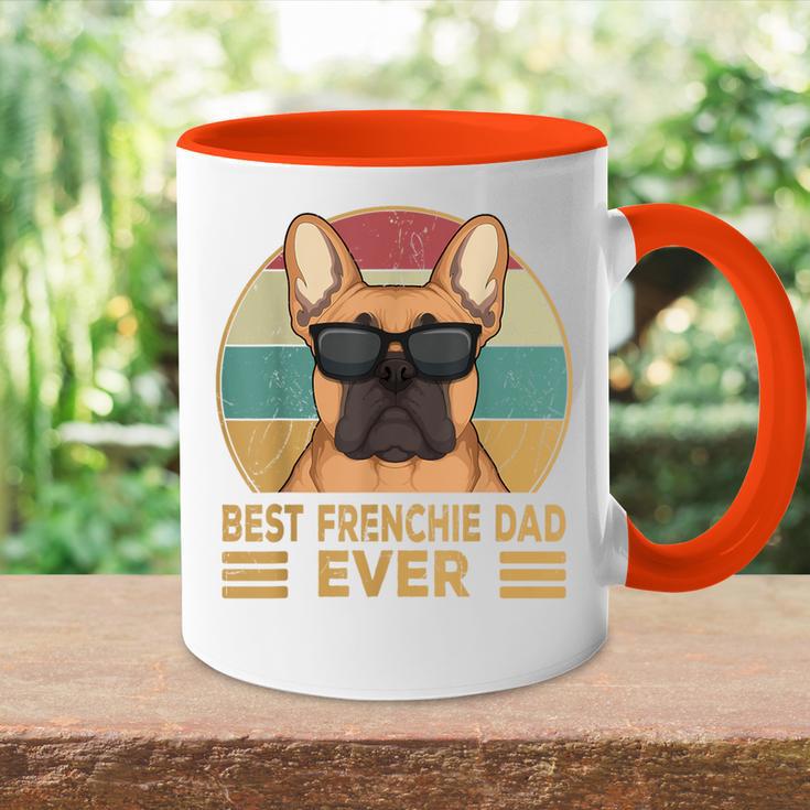 Best Frenchie Dad Ever French Bulldog Dad Tasse Zweifarbig