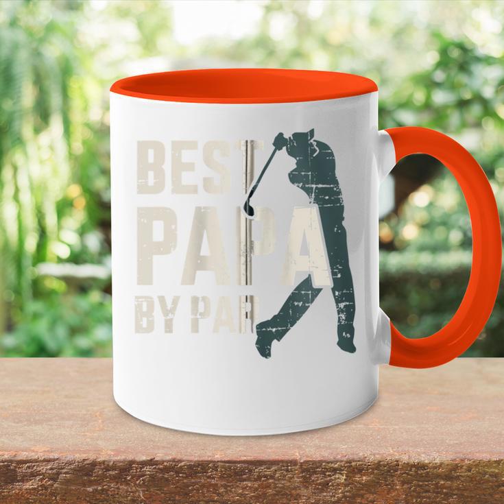 Best Papaon Par For Golfer Dad And Father Day Kapuzenjacke Tasse Zweifarbig