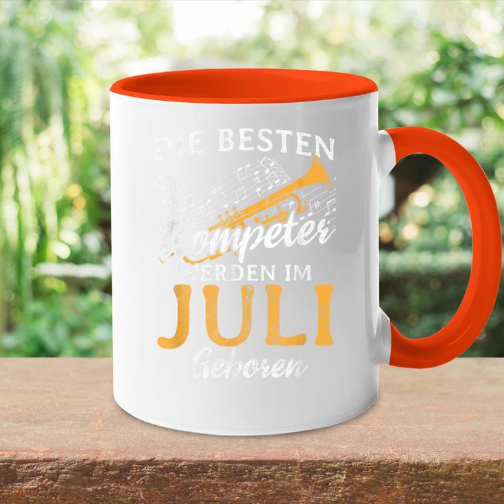 Best Trumpeter Im Jli Geboren Blasmusik Trumpet Tasse Zweifarbig