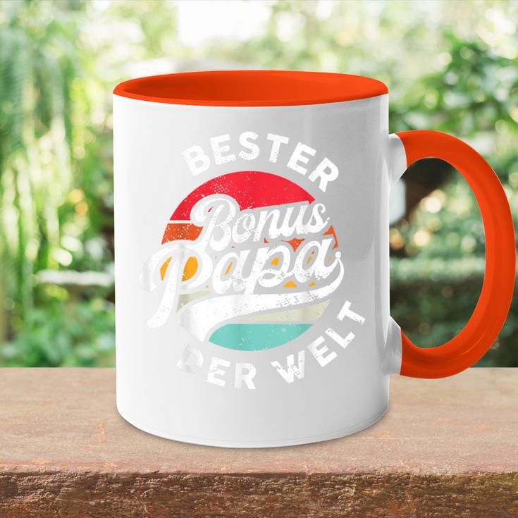 Bester Bonus Papa Der Weltintage Stepfather Father's Day Tasse Zweifarbig