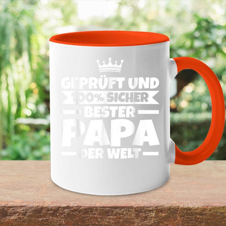 With Bester Papa Der Welt Tasse Zweifarbig