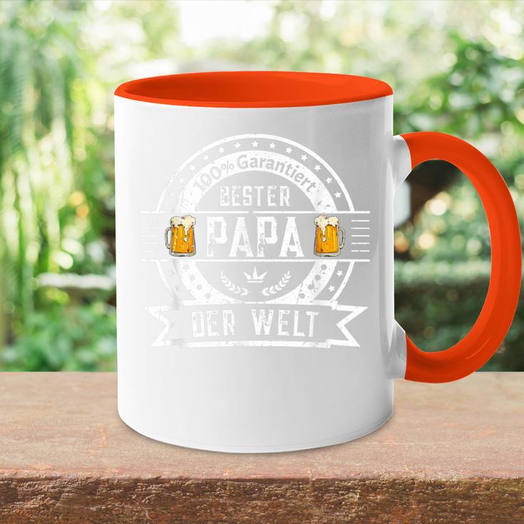 Bester Papa Der Welt Family Father's Day Tasse Zweifarbig