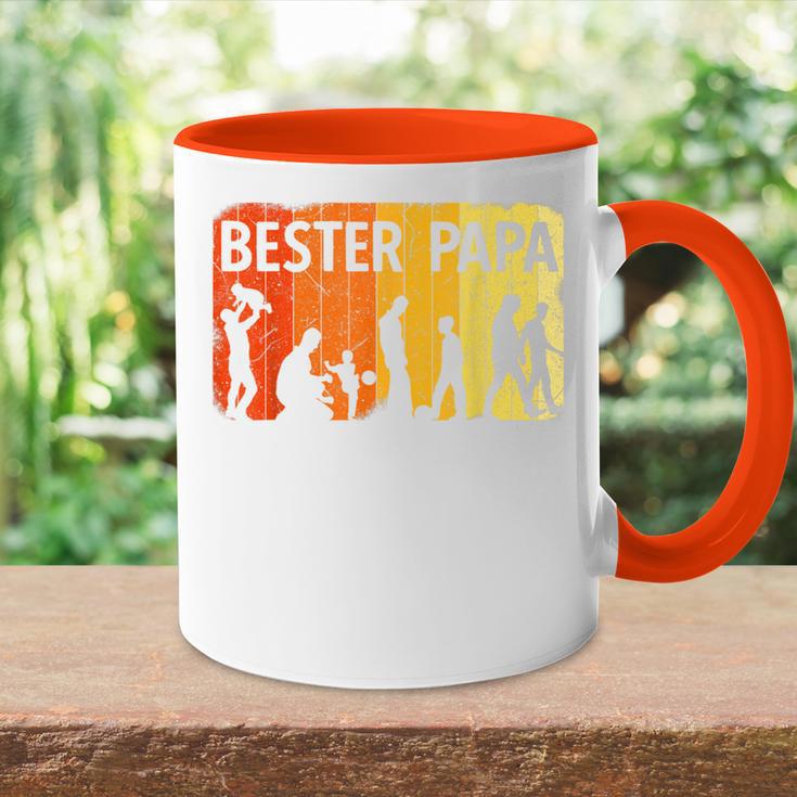 Bester Papa Mit Kind S Tasse Zweifarbig