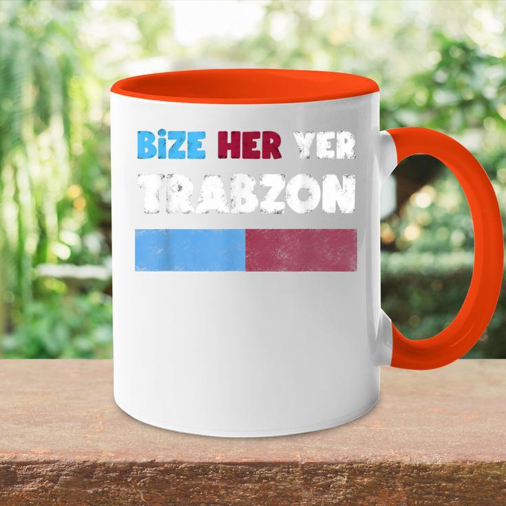 Bize Her Yer Trabzon Hediye Tasse Zweifarbig