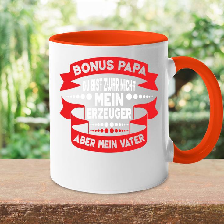 Bonuspapa Step Dad Bonus Dad Tasse Zweifarbig