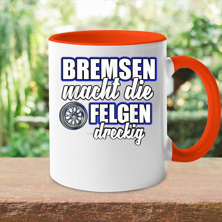 Bremsen Macht Felgen Dreckig Tasse Zweifarbig