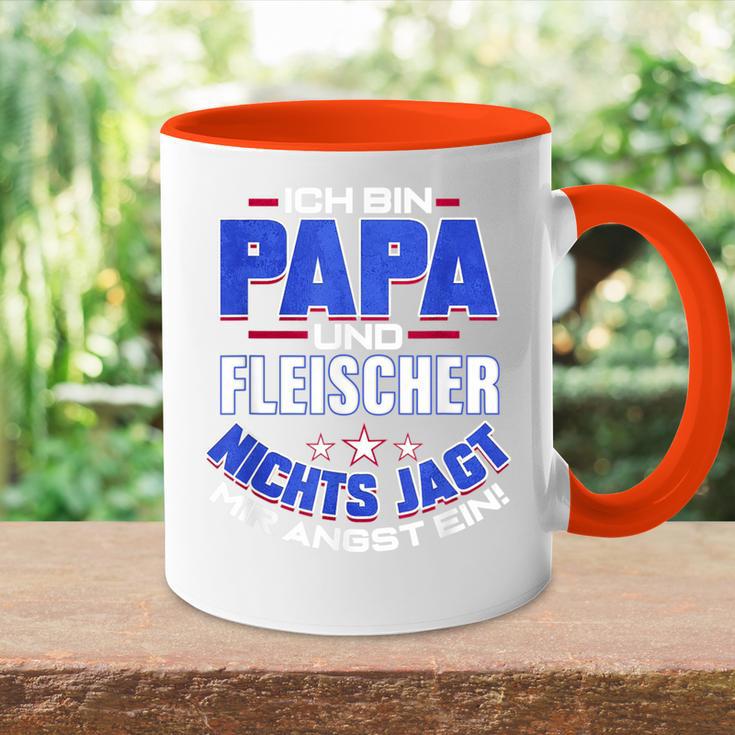 Butcher Dad Butcher Meat Butcher Butcher Battler Tasse Zweifarbig