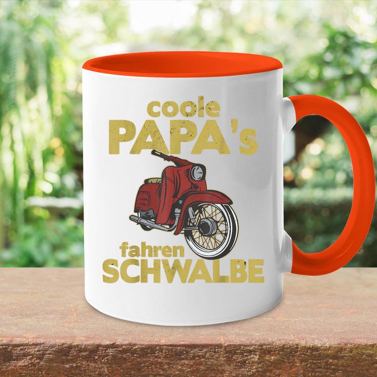 Cool Papas Fahren Schwalbe Kr51 Simson Ddr Moped Tasse Zweifarbig