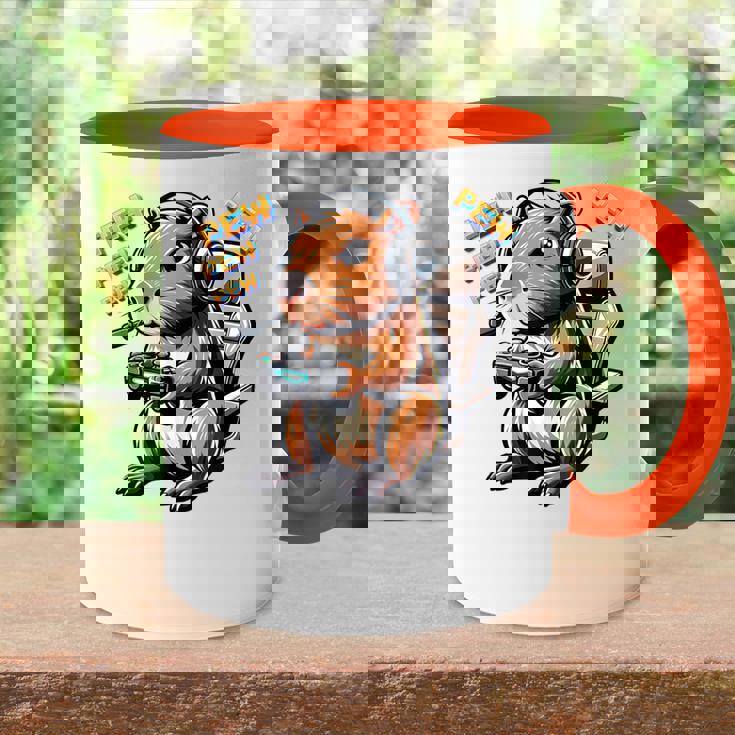 Cute Gaming Capybara Pewideojuego Gráfico Hombres Niños Niñas Accent Mug