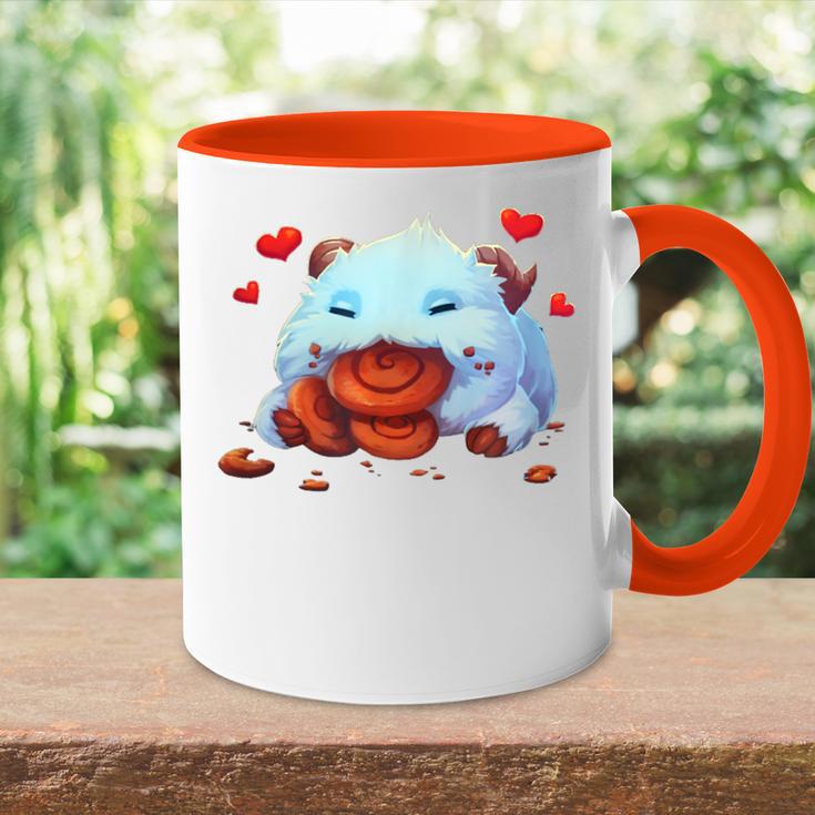 Cute Tongue League Poro Essen Tasse Zweifarbig