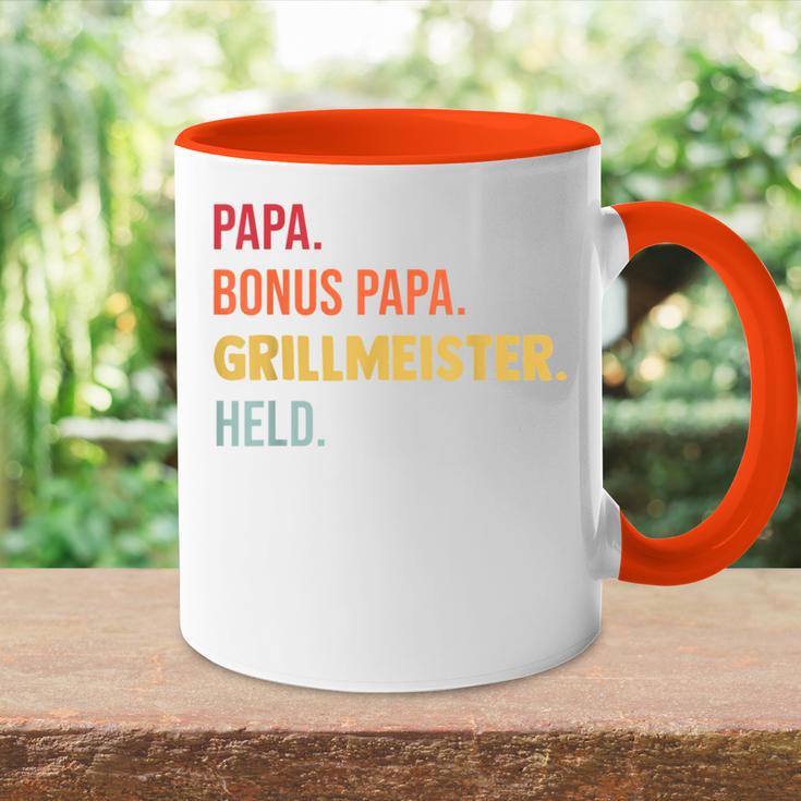 Dad Bonus Papa Grillmeister Bonus Papa Griller S Tasse Zweifarbig