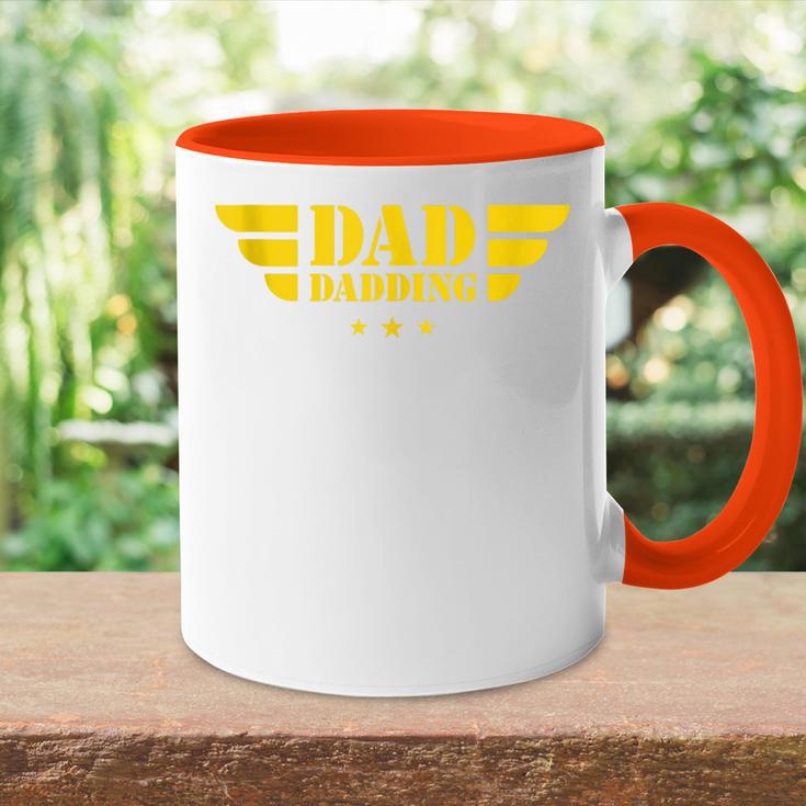 Dad Daddingatertag Superheldater Papa Tasse Zweifarbig