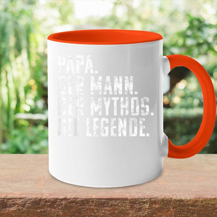 Dad Man Mythos Die Legend Father's Day Birthday Tasse Zweifarbig