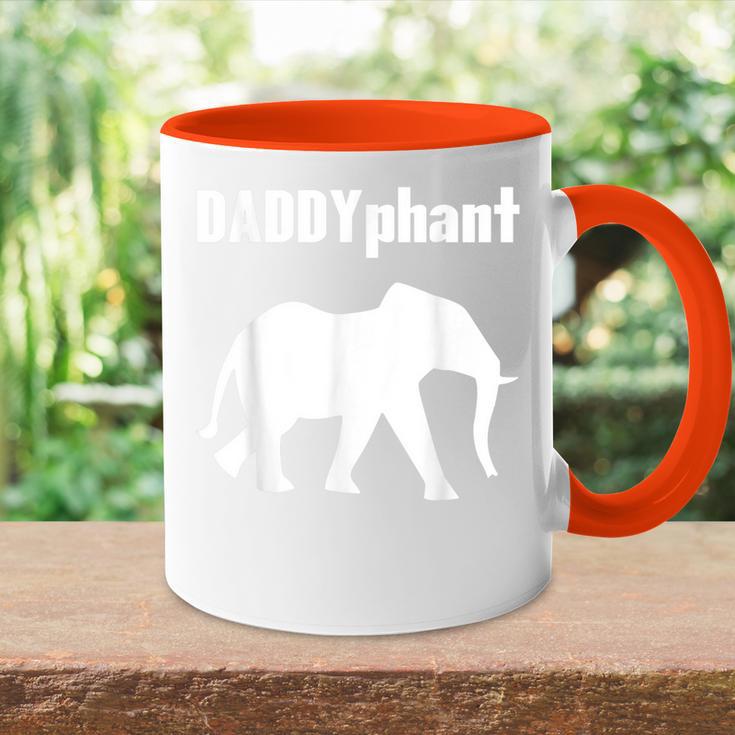 Daddyphantater Elefant Papaatertag Lustig Papa Wortspiel Tasse Zweifarbig